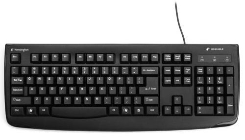 Kensington Pro Fit USB Washable Keyboard - Ergonomic Spill-Resistant Computer Keyboard for Office & Gaming (Black) | Perfect for Home, Work & School Use