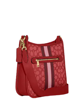 Coach Dempsey Signature Jacquard File Bag with Stripe & Patch - Stylish Work Tote for Women, Perfect for Office, Business Travel & Daily Commute