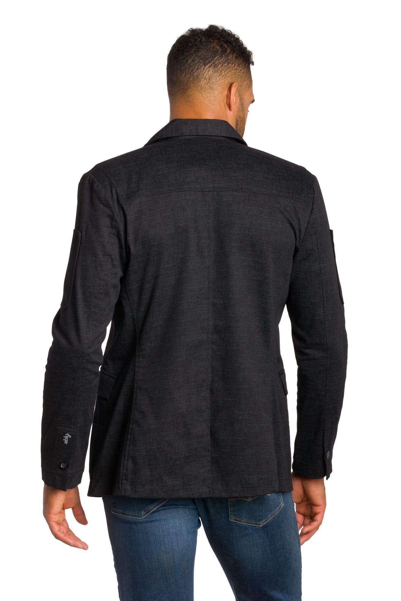 Ably Apparel Alaska Men's Unlined Cotton Blazer - Water & Stain Resistant, Odor Control | Perfect for Business Casual, Office Wear & Outdoor Events