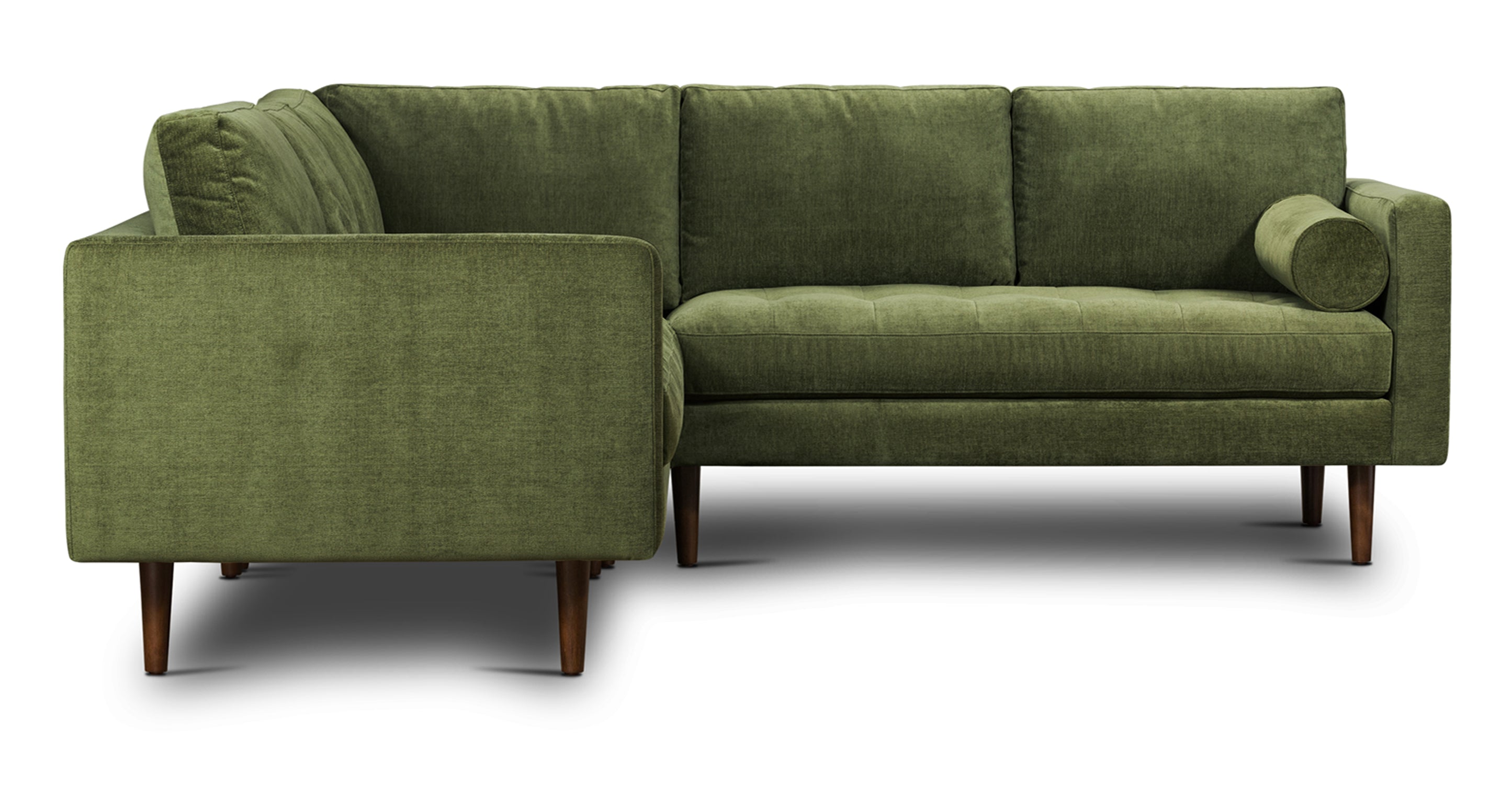 Luxury Napa Velvet Corner Sectional Sofa - Modern L-Shaped Couch for Living Room, Home Theater & Lounge Areas - Soft & Durable Upholstered Furniture for Family Gatherings & Relaxation