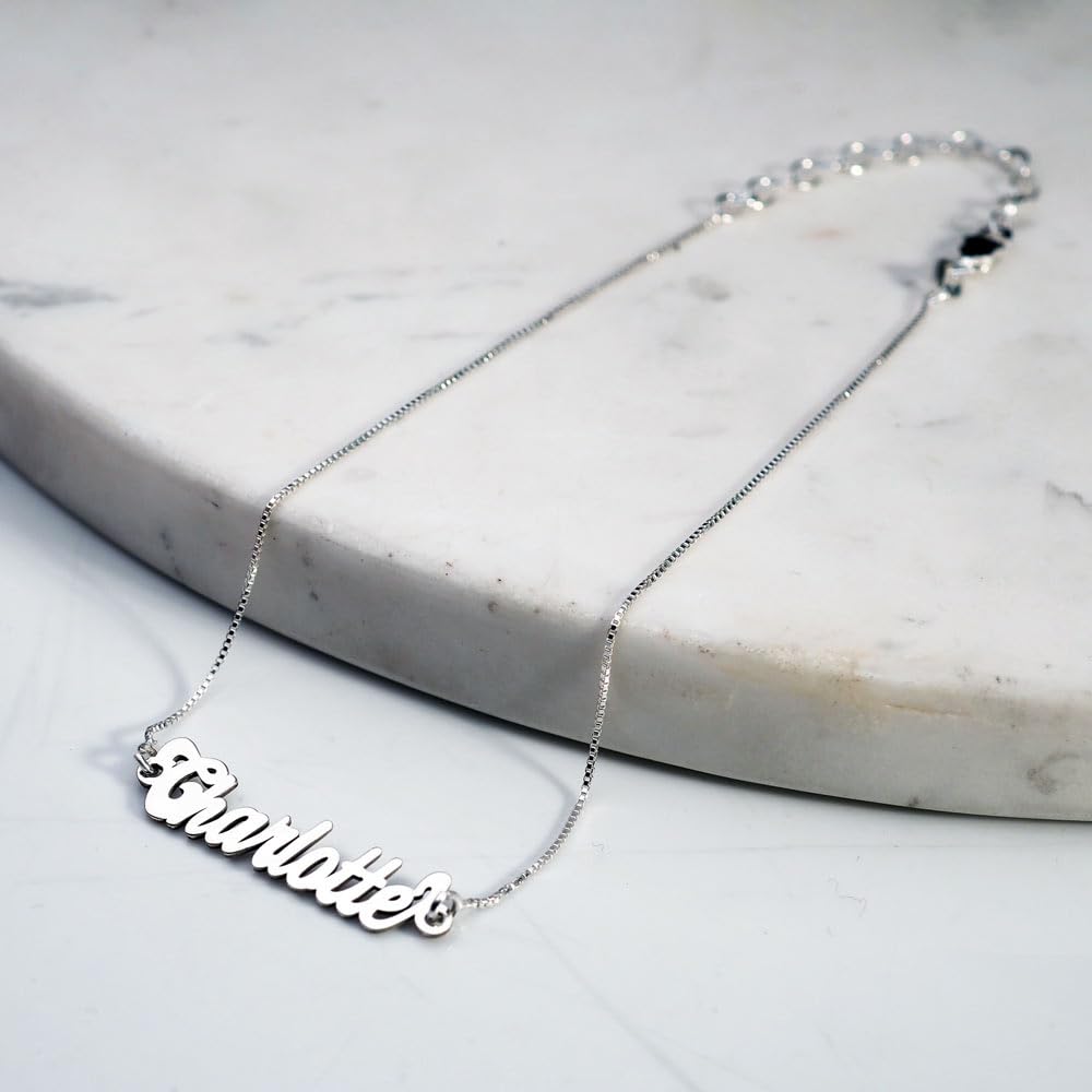Personalized Name Anklet - Custom Silver & Gold Ankle Bracelet with Any Name | PicturesOnGold Exclusive | Perfect for Gifts, Weddings & Beach Fashion