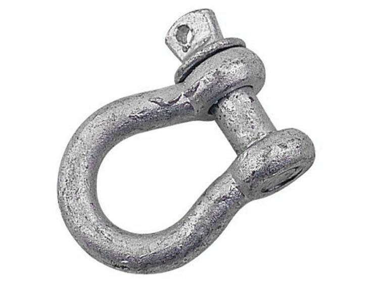 Sea Lect Galvanized Anchor Shackle - Heavy Duty Marine Grade Stainless Steel Shackle for Boating, Sailing & Rigging - Secure Mooring, Towing & Lifting Applications