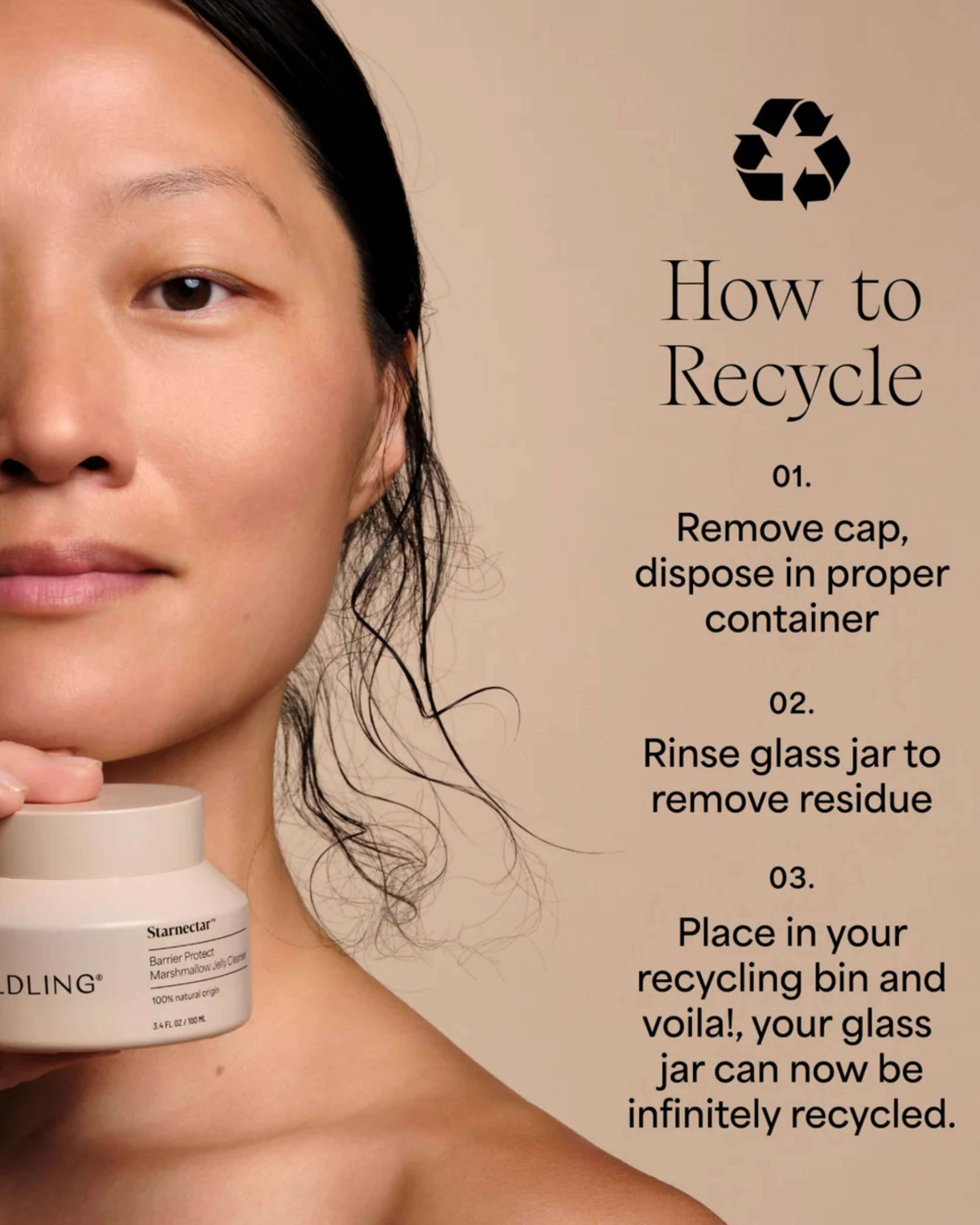 Starnectar Barrier Protect Marshmallow Jelly Cleanser - Gentle Foaming Face Wash for Sensitive Skin | Hydrating & Soothing Daily Facial Cleanser for Dry & Acne-Prone Skin | Perfect for Morning & Night Skincare Routine