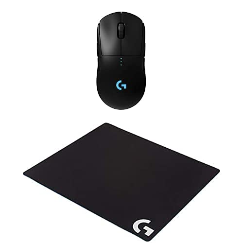 Logitech G Pro Wireless Gaming Mouse - Esports Grade Performance, Lightweight Design, 16K DPI | G640 Large Cloth Gaming Mousepad for PC, Mac - Perfect for FPS, MOBA & Pro Gaming Tournaments
