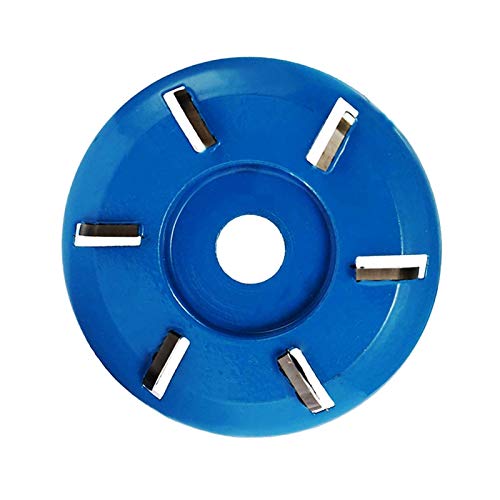6-Tooth Red Arc Wood Carving Disc for 16mm Angle Grinder - Woodworking Shovel Plate, Sculpting Tool with 3/4/5/6 Teeth Milling Attachment - Perfect for DIY Wood Crafts, Furniture Making & Artistic Sculpting
