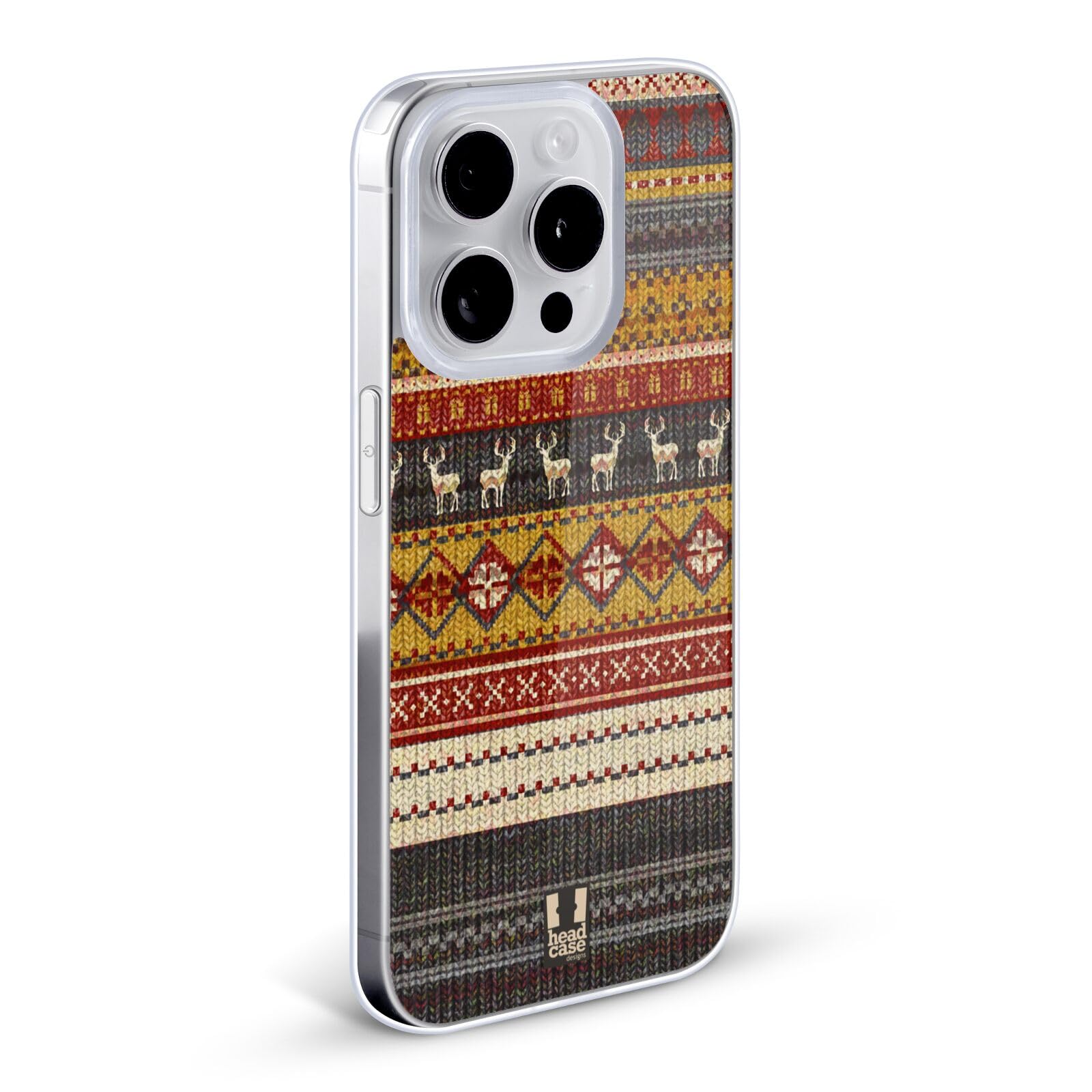 Head Case Designs Jumper Knitted Christmas Soft Gel Phone Case Compatible with Apple iPhone 7/8/SE 2020 & 2022 - Festive Holiday Protection for Your Smartphone