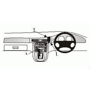 ClicOn No Holes Center Dash Mount for Jaguar XJ8 XJR (1998-2006) - Secure Phone Holder for Hands-Free Driving & GPS Navigation