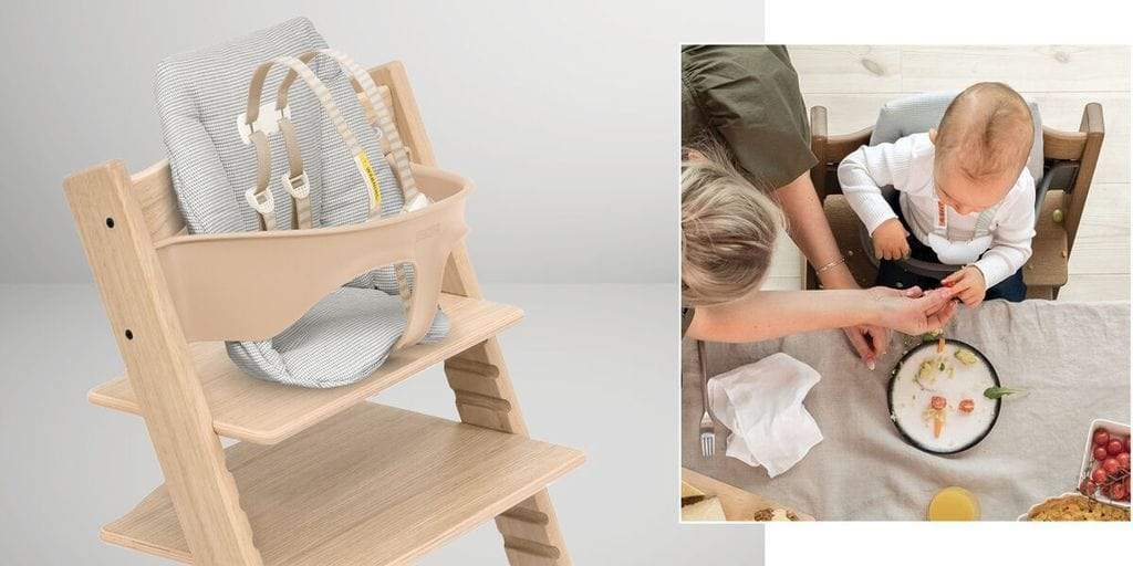 Stokke Steps Baby Set Cushion - Soft & Comfortable Nordic Grey Baby Chair Cushion for High Chairs, Feeding & Playtime