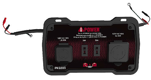 iPower PK6000 Parallel Kit 50A 6000W for Inverter Generator - Dual Generator Power Solution for Camping, RV & Emergency Backup