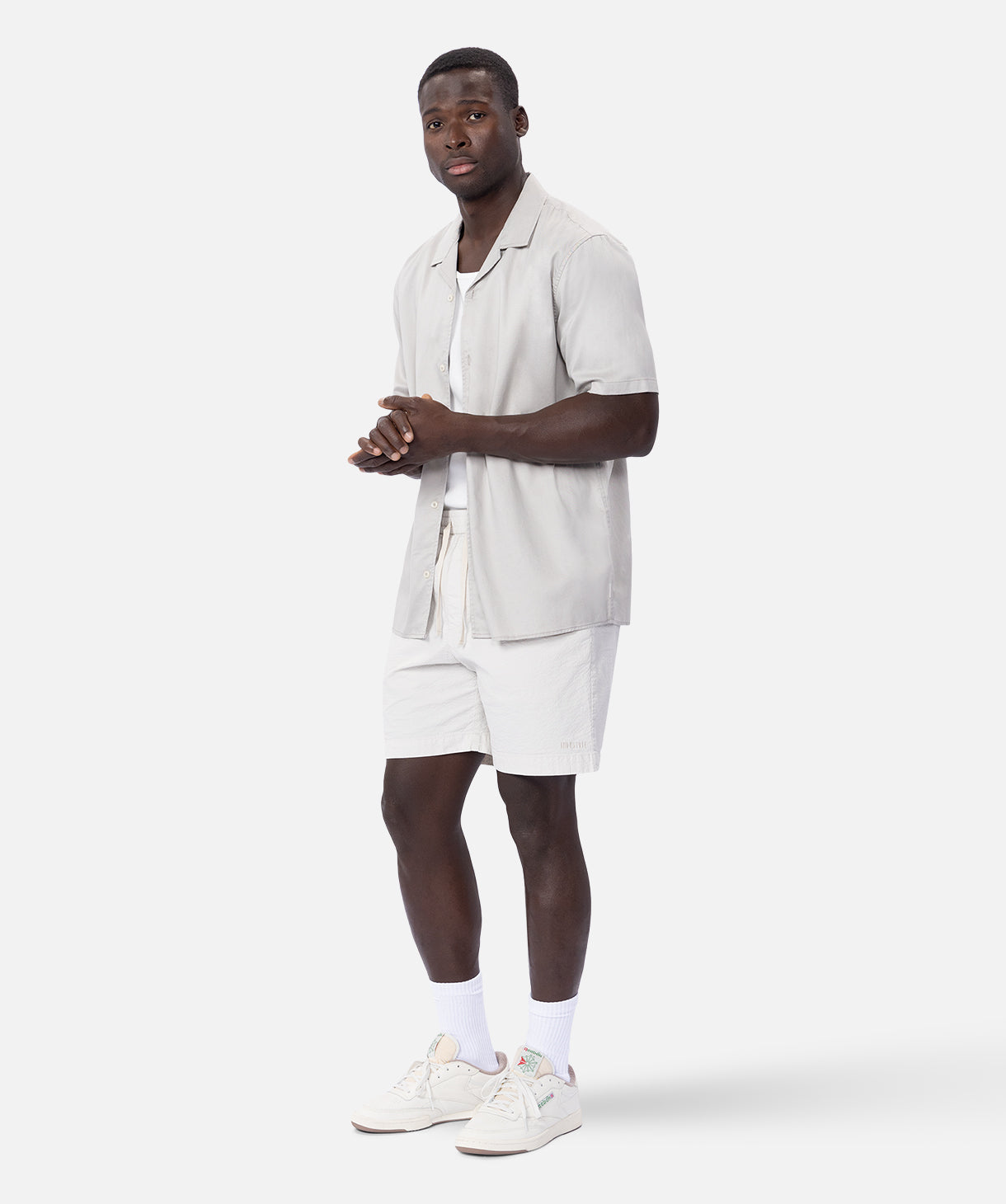 Perez Short Sleeve Shirt in OD Stone - Comfortable Casual Men's Top for Outdoor Adventures & Everyday Wear
