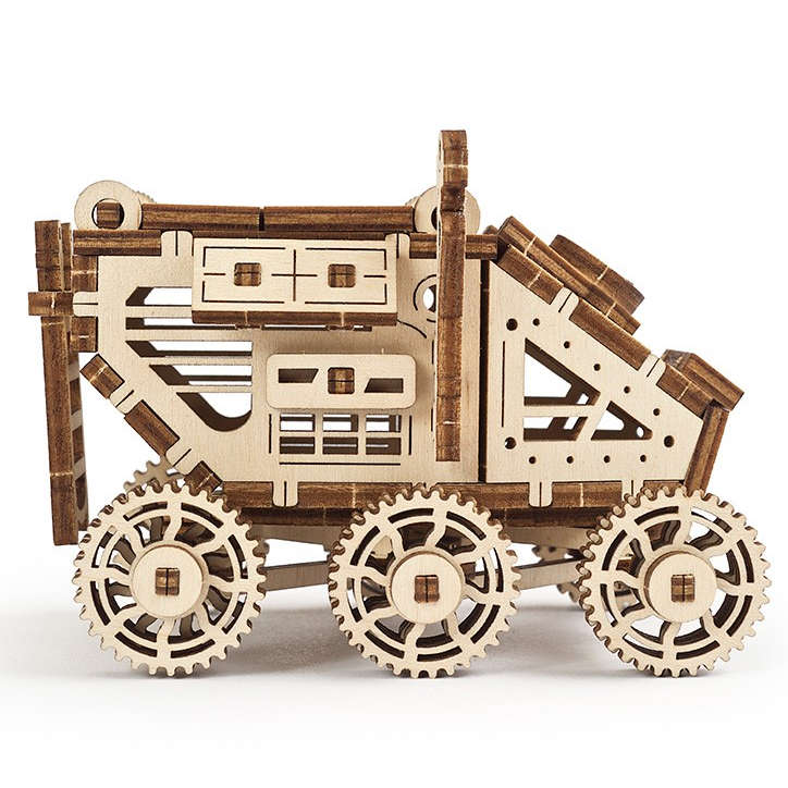 UGears Mars Buggy 3D Wooden Model Kit - DIY Mechanical Science Toy for Adults & Teens - Perfect for STEM Education, Home Decor & Gift Giving