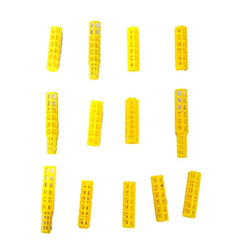 Navjai Self-Grip Hair Rollers for Curling - 10 Pack Medium Hair Rollers with Clips for Women & Girls - Salon Quality Styling Tools for Wavy & Curly Hairstyles at Home or Professional Use