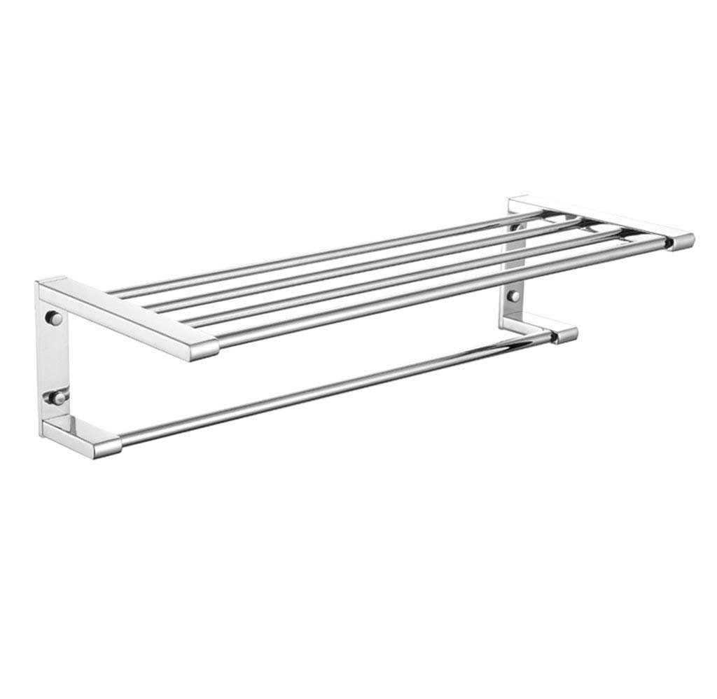 Stainless Steel Towel Rail - 60cm Bathroom Towel Rack for Hanging & Organizing | Perfect for Bathrooms, Kitchens & Laundry Rooms
