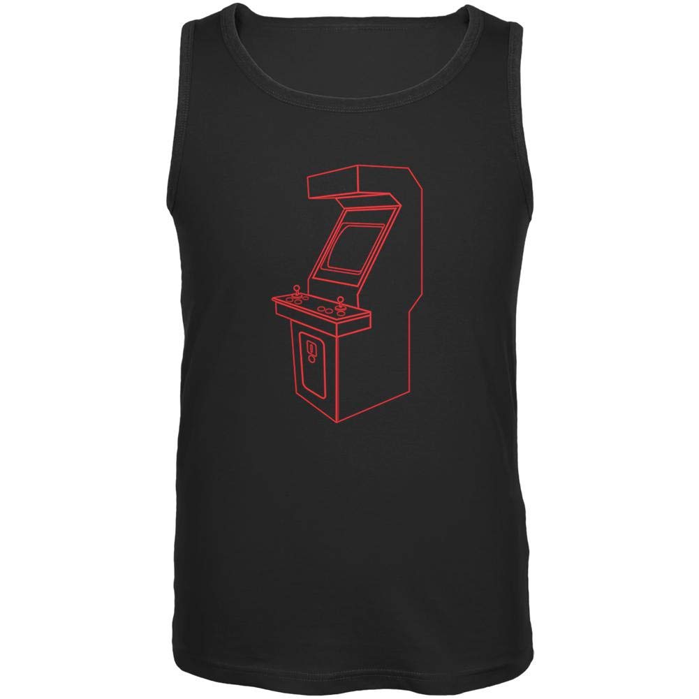 Stranger Things Arcade Video Game Men's Tank Top - Black 2XL - Perfect for Gaming, Cosplay & Summer Outfits