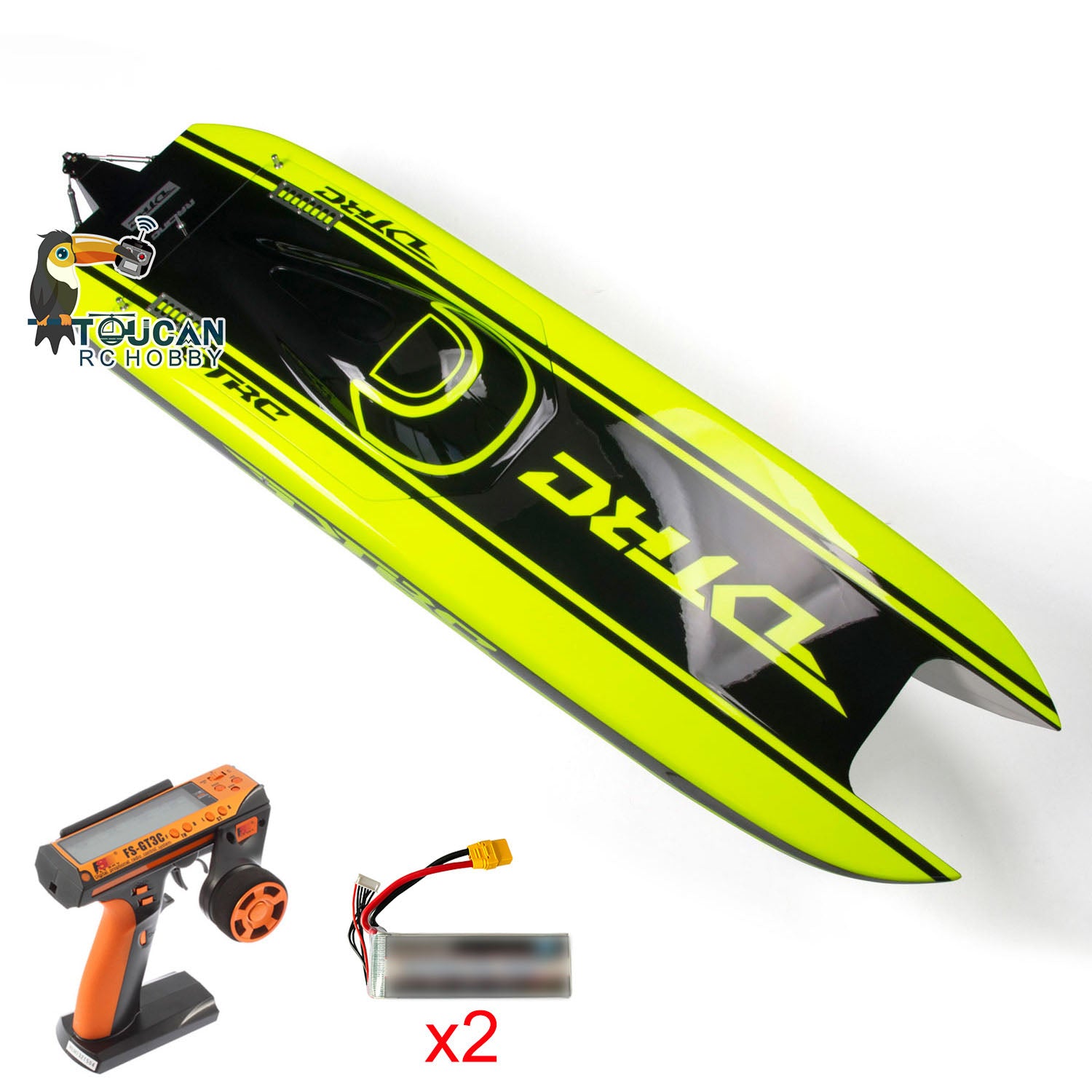 2.4GHz Fiber Glass Red Electric RTR RC Racing Boat - Dual Motors, Servos & ESC - 1300mm High Speed DIY Model (100km/h) - Perfect for Lake Racing, Pool Competitions & RC Hobby Enthusiasts