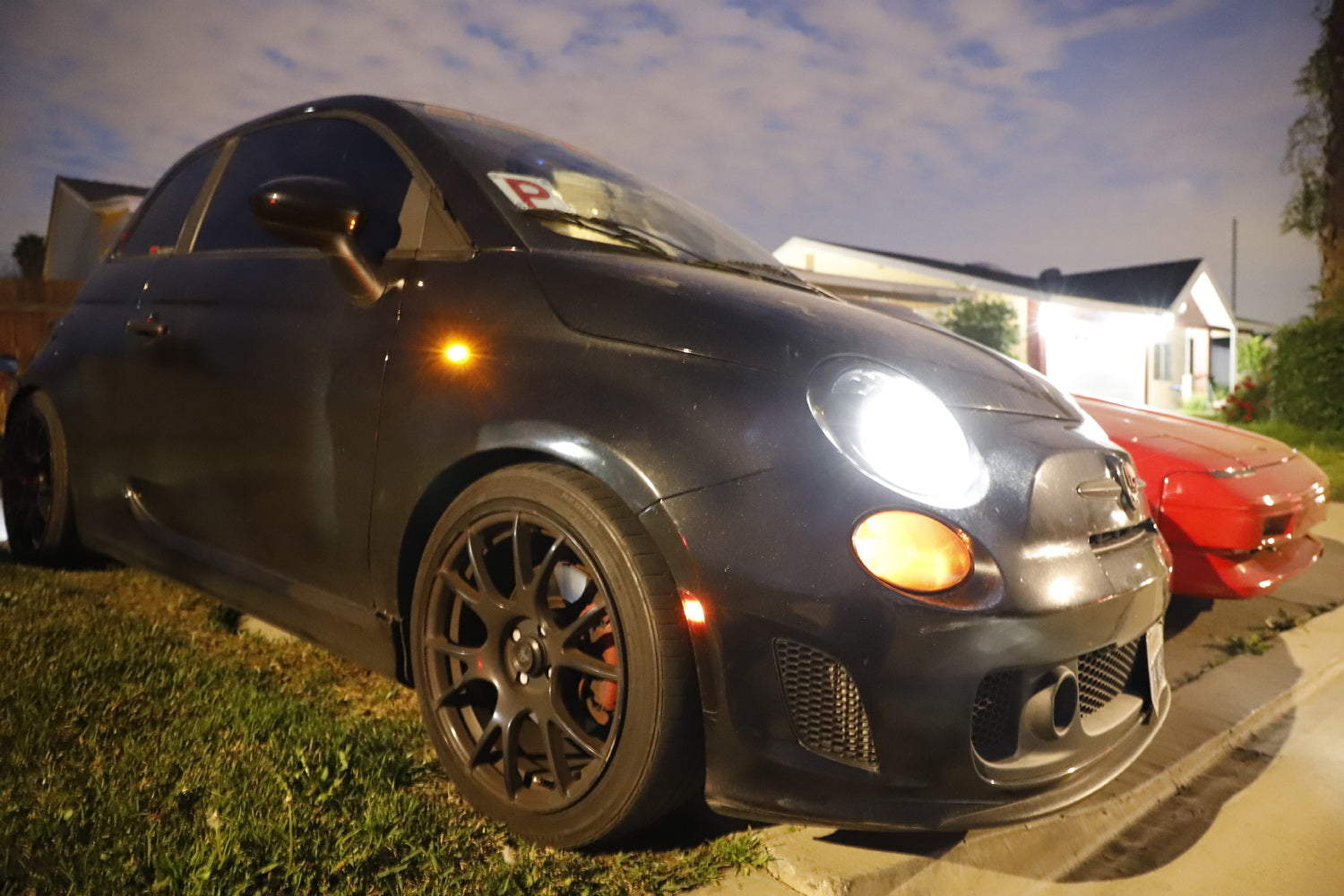 07-19 Fiat 500/500e/500c/Abarth Clear Amber LED Side Marker Lights - Durable Replacement for Enhanced Visibility & Safety - Perfect for Night Driving & Custom Car Mods