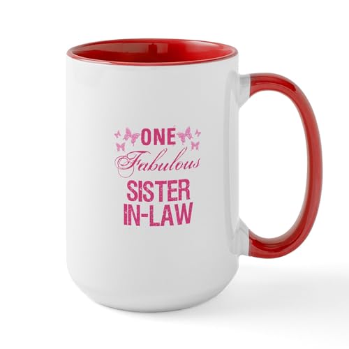 White/Red Inside - One Fabulous Sister In Law Mugs