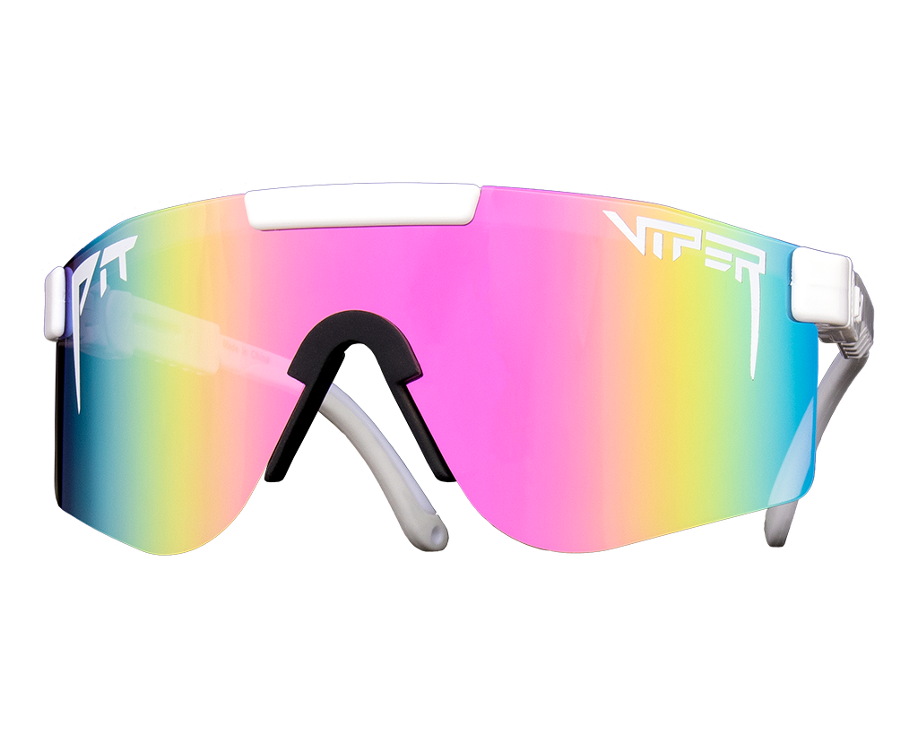 Pit Viper The Double Wides Sunglasses - Miami Nights Colorway - Polarized UV Protection for Outdoor Sports & Beach Activities