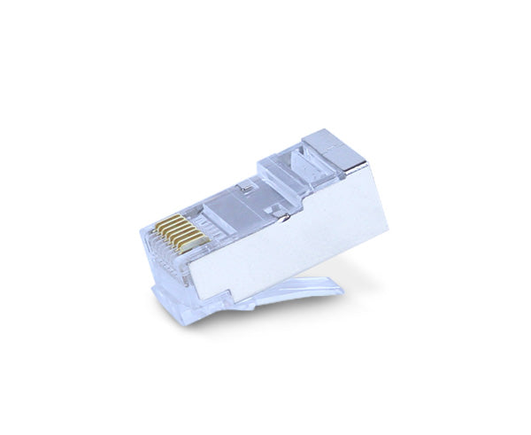 Premium CAT6A Shielded RJ45 Connectors - 100 Pack (0.98-1.05mm ID) for High-Speed Ethernet Cables - Ideal for Data Centers, Office Networks & Home Networking Setups