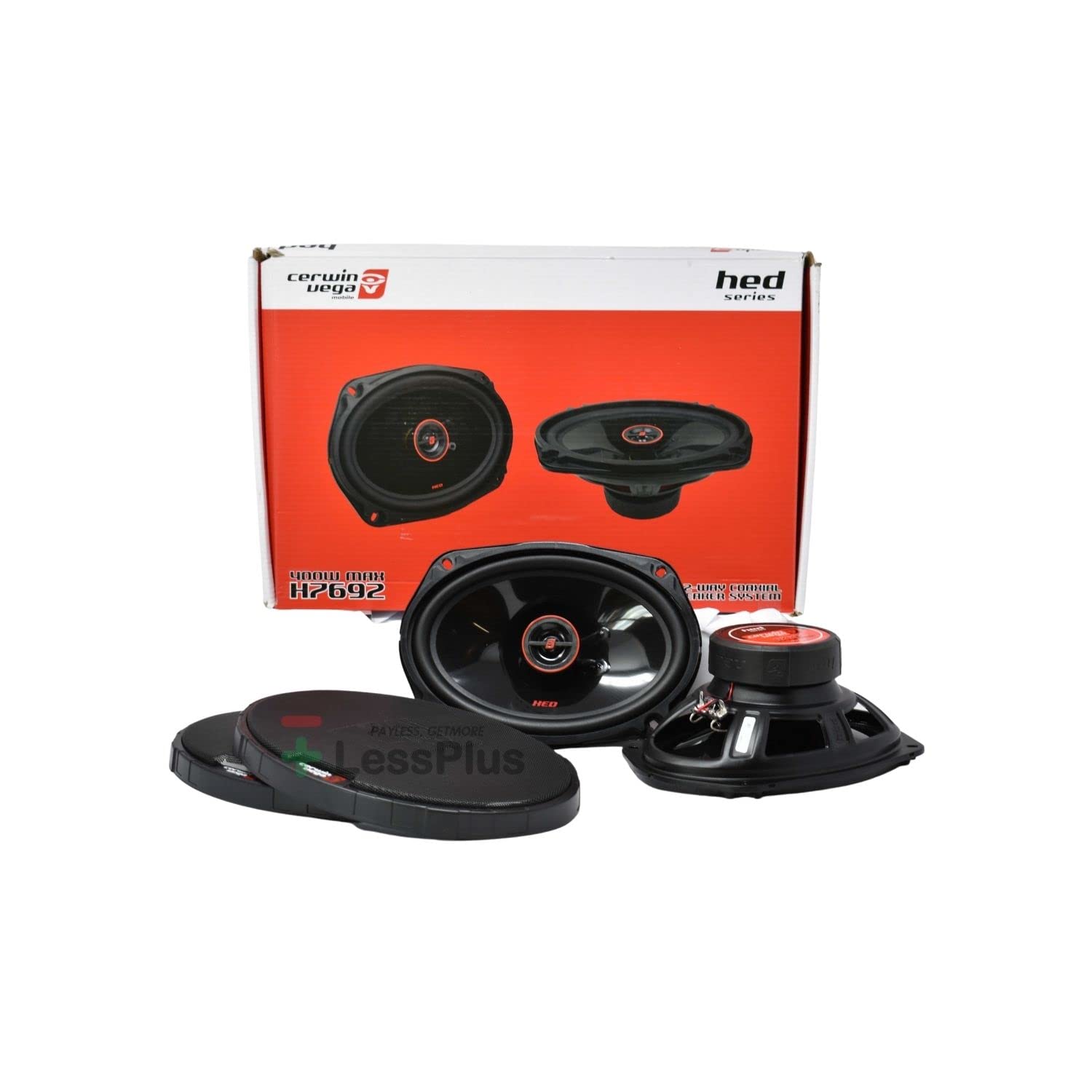 Cerwin Vega H7692 6x9 Inch 400W Max 2-Way Coaxial Car Speakers - 55W RMS Power, High Performance Audio for Cars, Trucks & SUVs - Perfect for Upgrading Factory Sound Systems