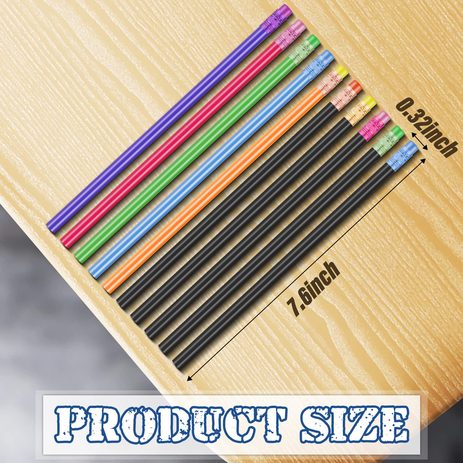 Outus 120pcs Color Changing Mood Pencils - Thermochromic 2B Pencils with Eraser for School & Art