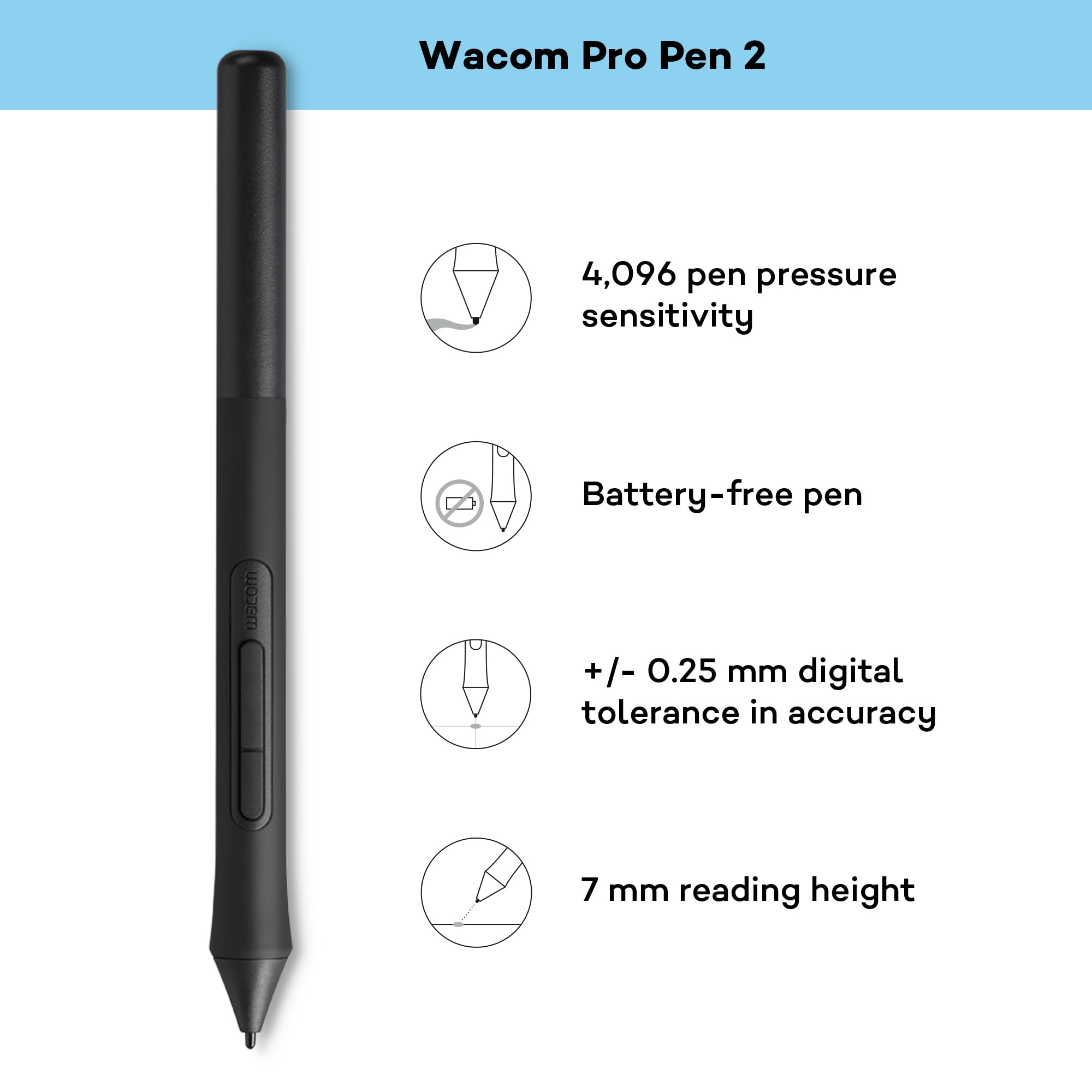 Wacom Intuos M Bluetooth Drawing Tablet - 2540 LPI Resolution, 8.5 x 5.3 Inch Active Area, USB/Bluetooth Connectivity - Black & Green - Perfect for Digital Art, Graphic Design & Online Teaching