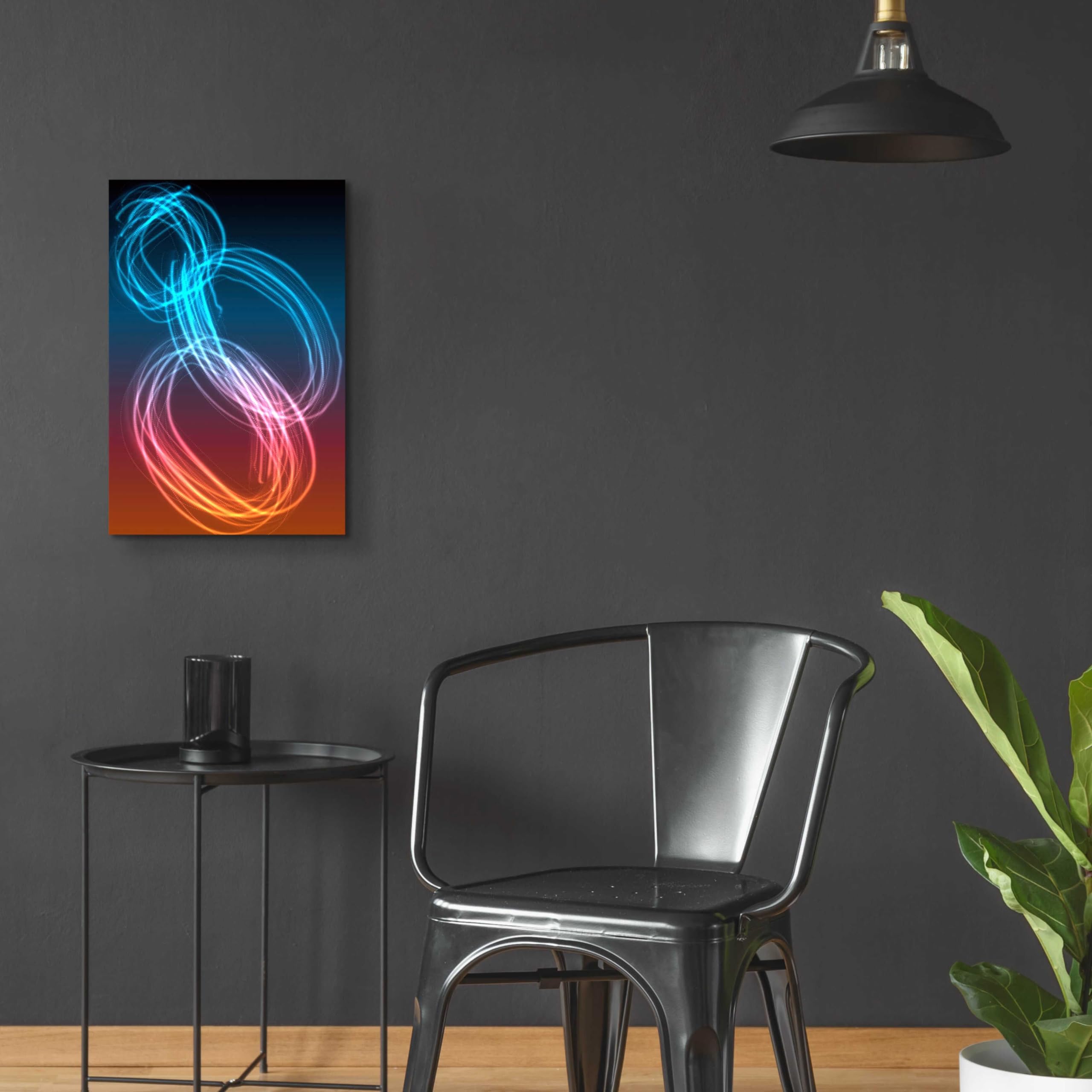 Irena Orlov Mysterious Light 24 - Modern Acrylic Glass Wall Art Painting 16x24 Inches - Perfect for Living Room, Bedroom & Office Decor