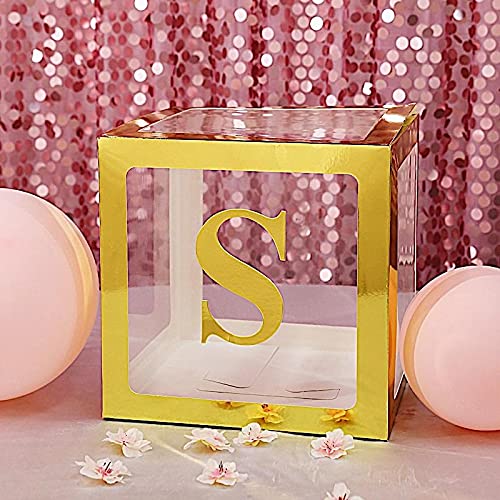 4 Pack Metallic Gold 5 Inch Letter S Stickers - Self-Adhesive Wall Decals for Home Decor, Party Backdrop, Photo Booth, Classroom & Nursery Wall Art