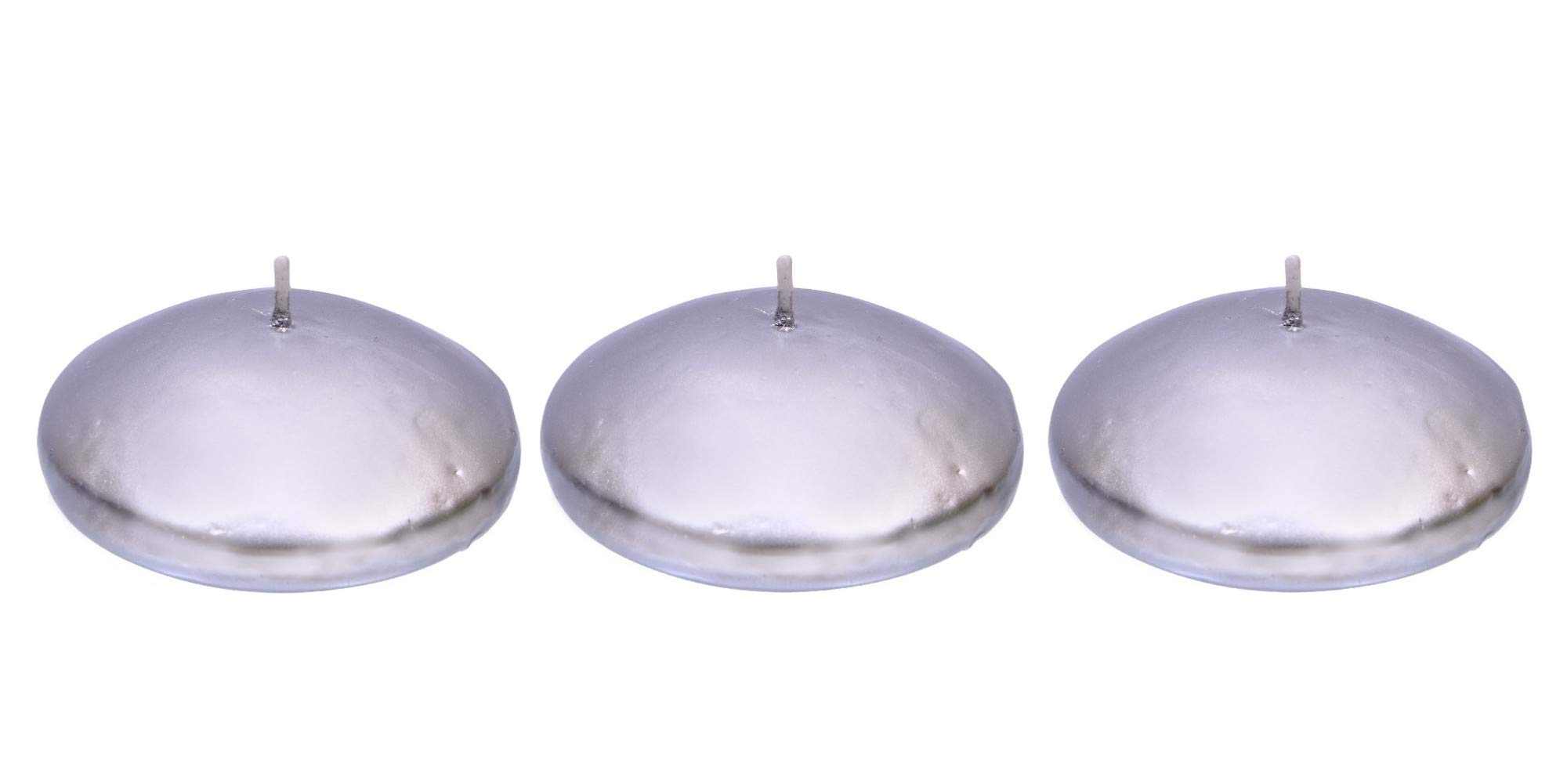 3 Pcs Unscented Golden Wax Floating Candles - 2
