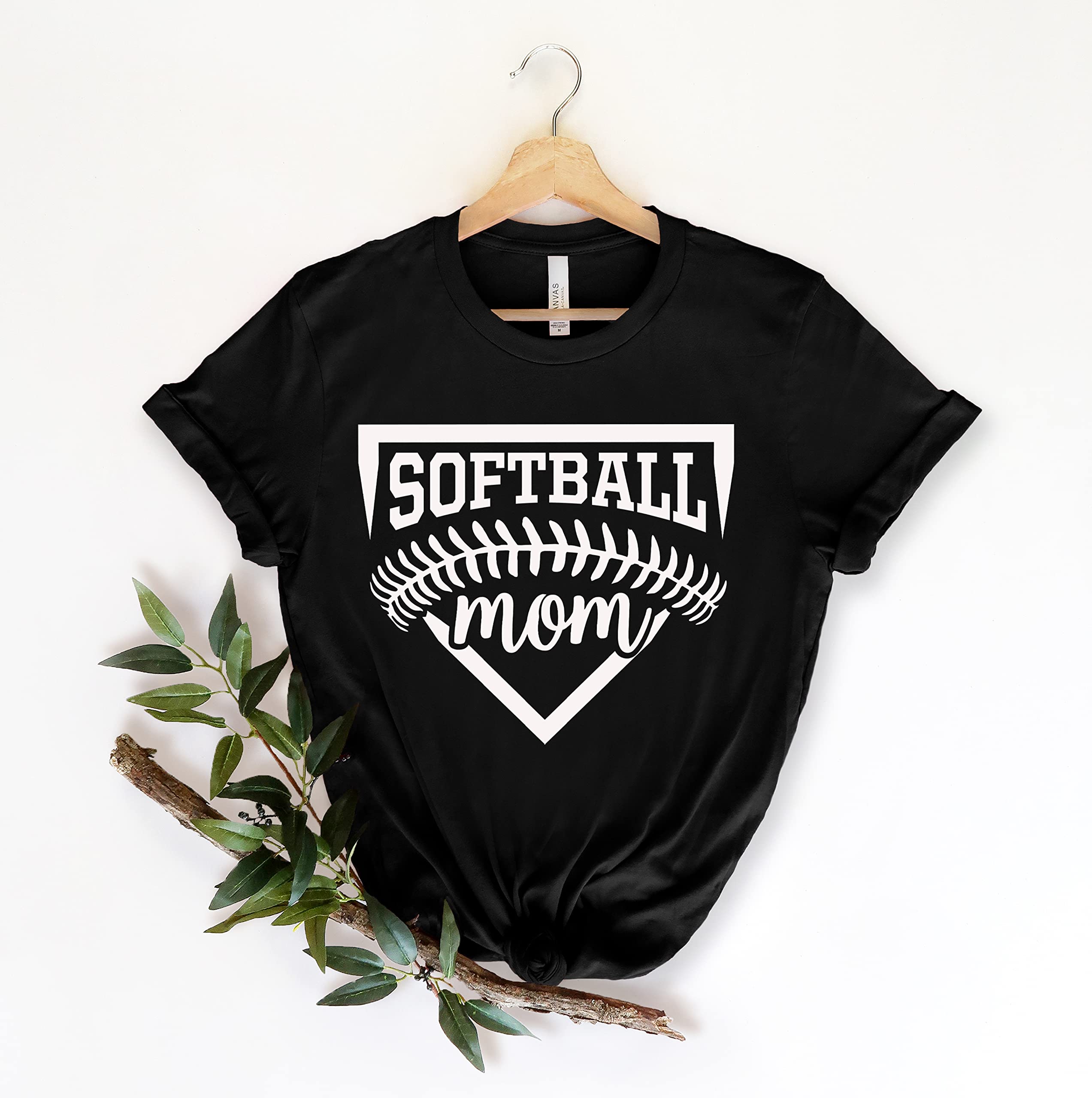 Softball Mom Shirt & Hoodie - Comfortable Baseball Mom Tee for Mothers Day Gift - Perfect for Games, Practices & Supporting Your Team