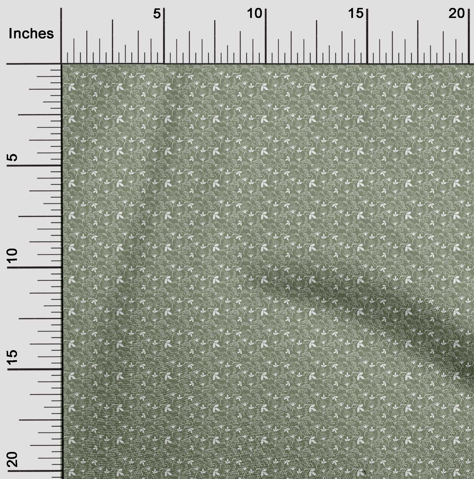 Premium 100% Cotton Jersey Olive Green Printed Fabric by The Yard - 58 Inch Wide for DIY Clothing, Sewing Projects & Home Decor - Soft, Durable & Easy to Sew