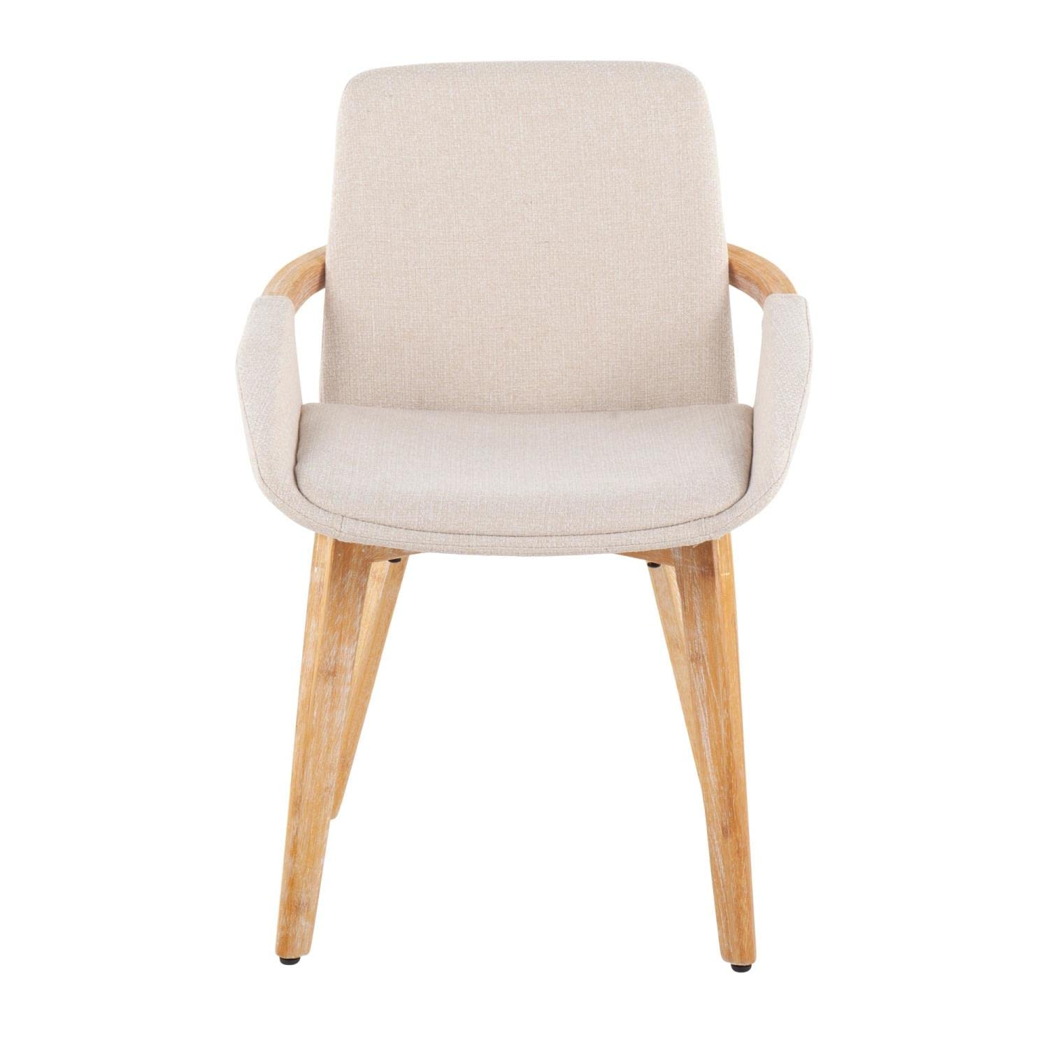 LumiSource Cosmo Chair - Modern Upholstered Dining Chairs Set of 2, Mid-Century Style Kitchen Chairs with Padded Seat for Dining Table - Perfect for Home, Restaurant and Office Use