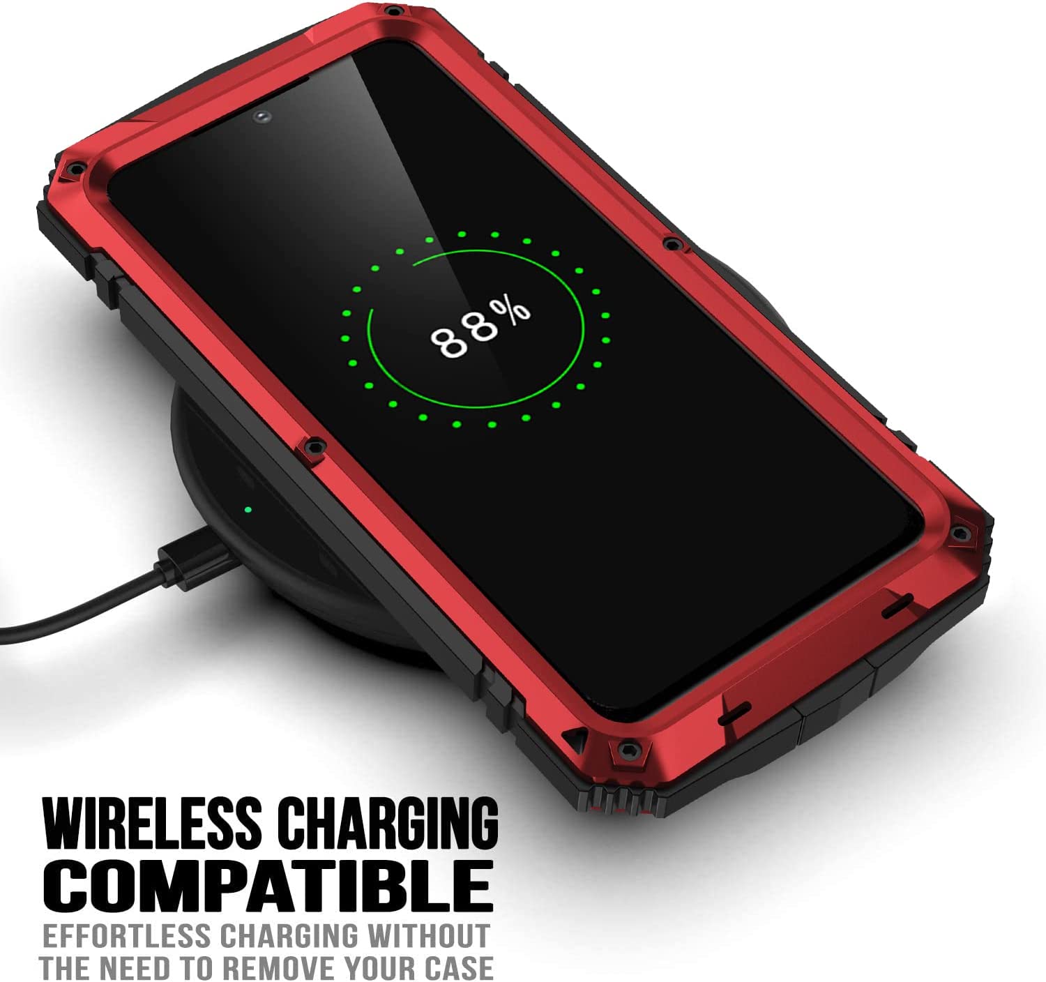 Samsung Galaxy S23 Ultra Rugged Aluminum Metal Case with Gorilla Glass Protection - Shockproof & Military Grade for Outdoor, Travel & Daily Use