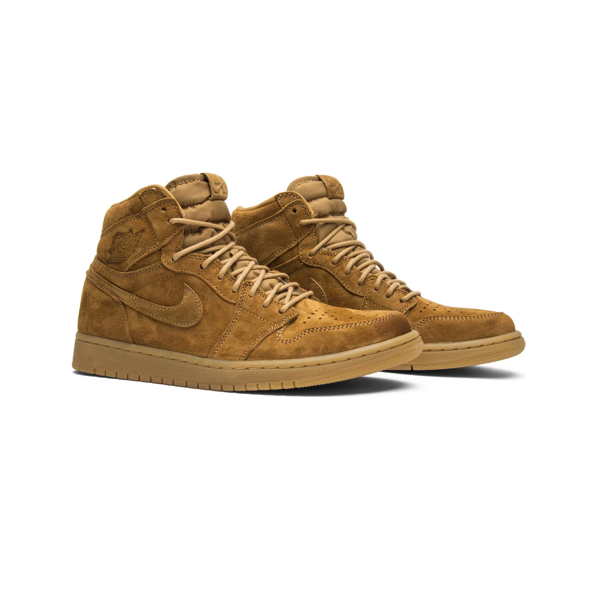 Air Jordan 1 Retro High OG 'Wheat' Sneakers (2017) - Men's Basketball Shoes for Streetwear & Casual Outfits