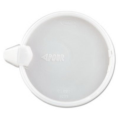 DCC 32PL Spout Foam Cup Lid for 32oz Cups - 100 Pack - Perfect for Hot/Cold Beverages at Cafes, Offices, and Takeout Services