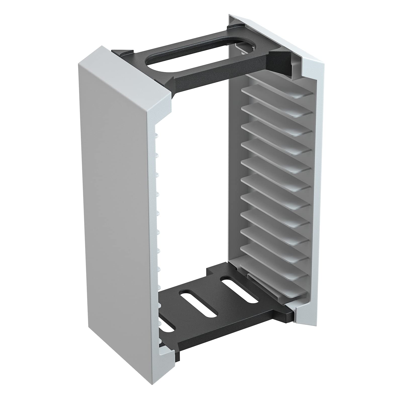 PS5 Game Holder Storage - 12 Tier Vertical Organizer for PlayStation 5 Discs & Cases | Perfect for Gaming Room Organization & Media Shelf Display