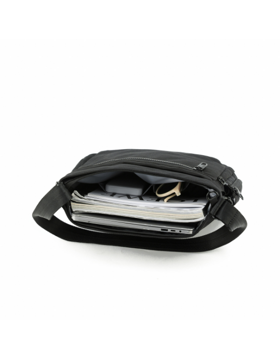 TOSCA TCA985 Anti-Theft Side Bag - Secure Crossbody Sling Pack for Travel, Commuting & Outdoor Activities (Black)
