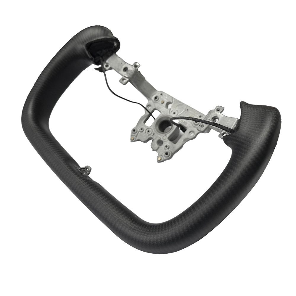 2024 Tesla Model 3 Highland Carbon Fiber Yoke Steering Wheel - Heated, OEM Upgrade by Yeslak | Premium Steering Wheel for Enhanced Driving Comfort & Performance | Perfect for Tesla Enthusiasts & Performance Upgrades