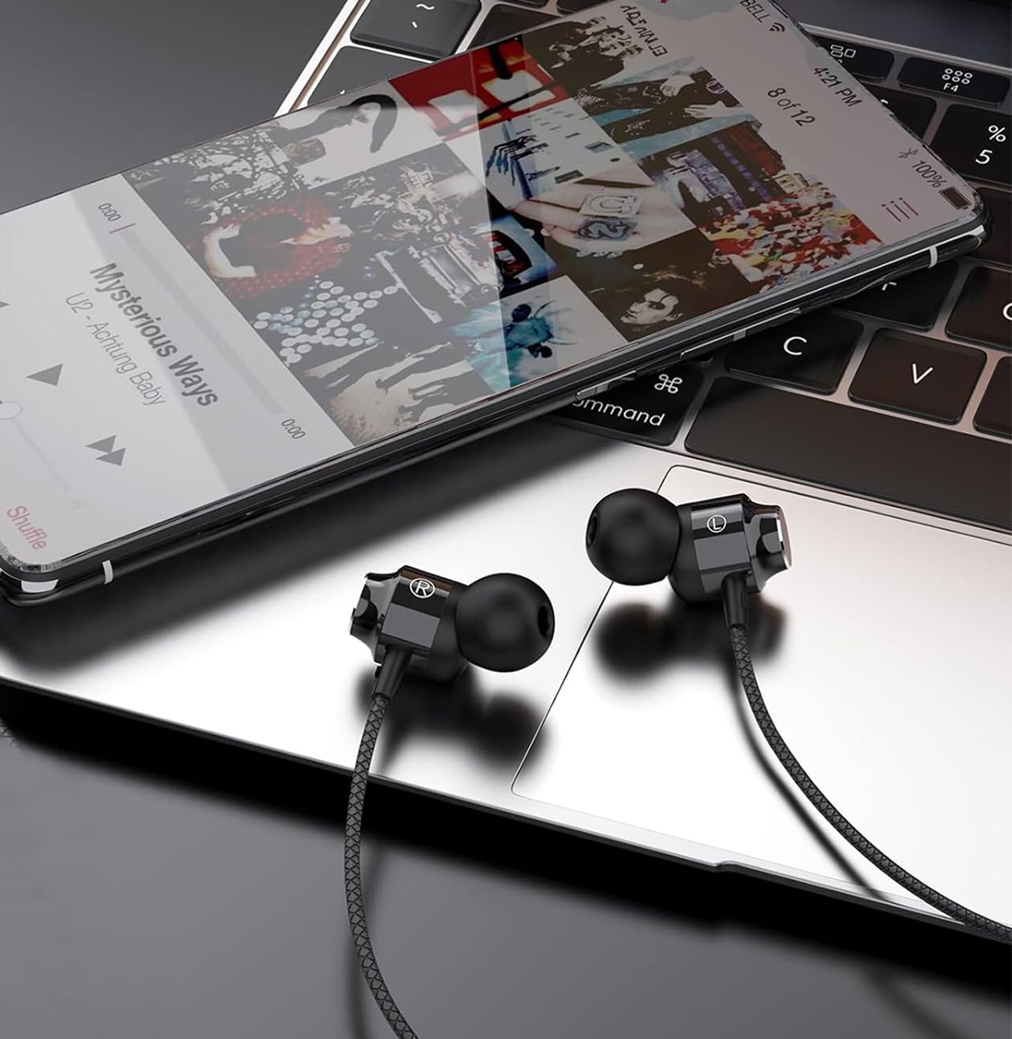 2 Pack Wired Headphones for iPhone with Built-in Mic & Volume Control - Compatible with iPhone 14/13/12/11 Pro Max/X/XS Max/XR/8/7 Plus - Perfect for Gaming, Workouts & Commuting