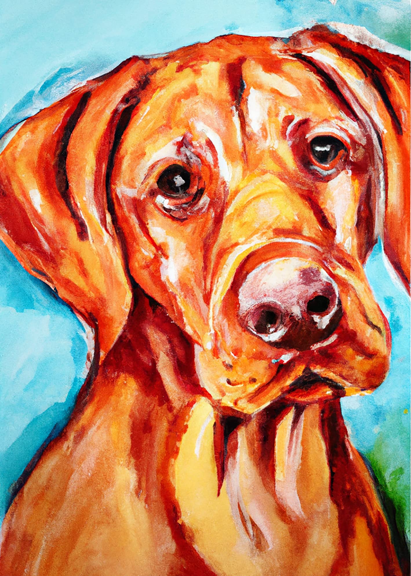 Kaliosy DIY 5D Diamond Painting Kit for Adults - Dog Design by Numbers, 30x40cm (12x16in) Diamond Art Canvas Wall Decor - Perfect for Home Decoration, Stress Relief & Creative Gift