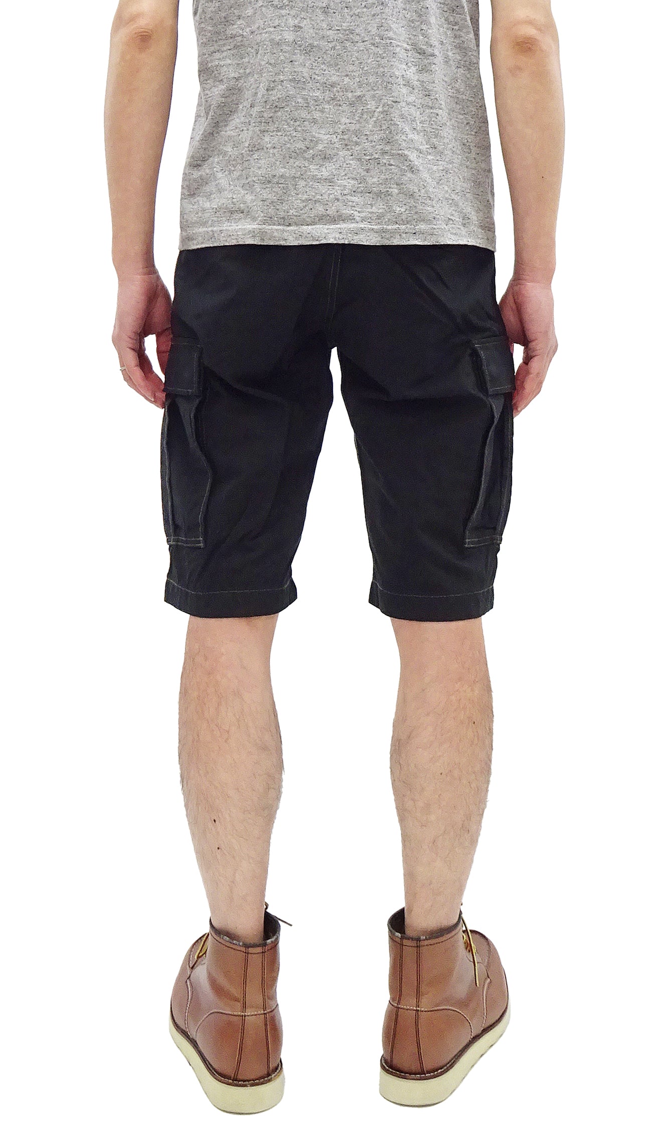 TOYS McCOY Men's Cargo Shorts - Classic U.S. Army Fatigue Style Casual Short Pants (TMP1802-030 Black) | Durable Outdoor Hiking, Camping & Summer Wear