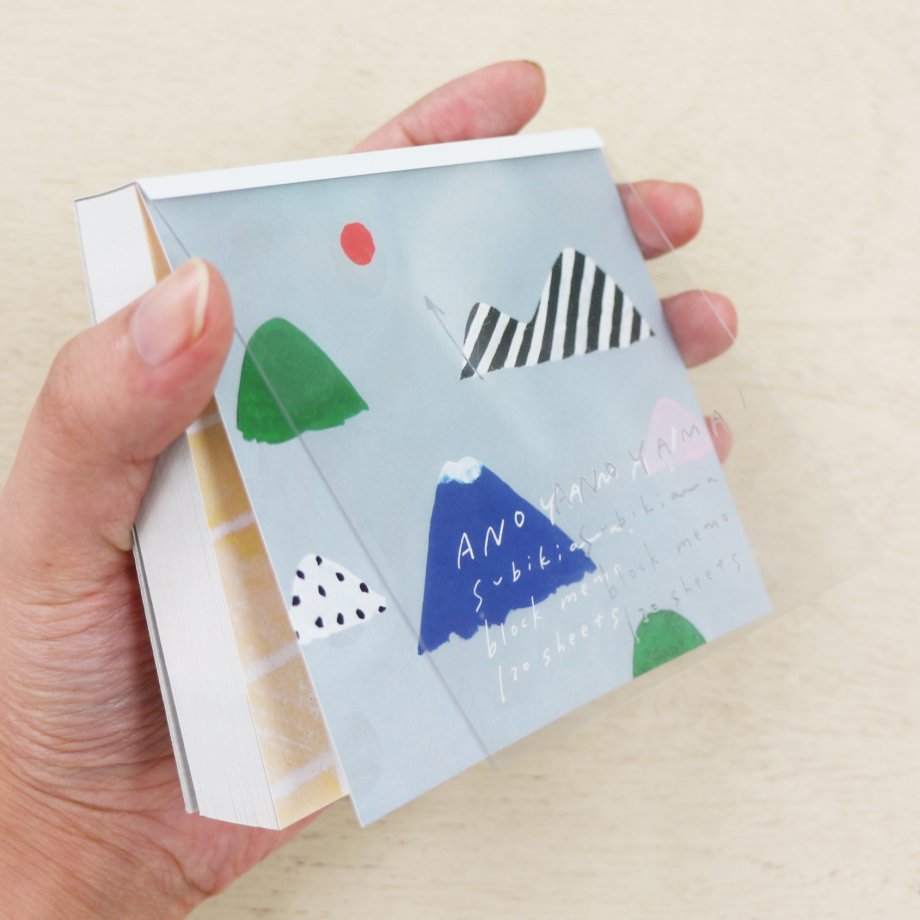 ANOYAMA Mountain Block Memo Pad - 120 Sheets Sticky Notes for Office, School & Home Organization - Cute Memo Pads for Desk, Planner & Bulletin Board