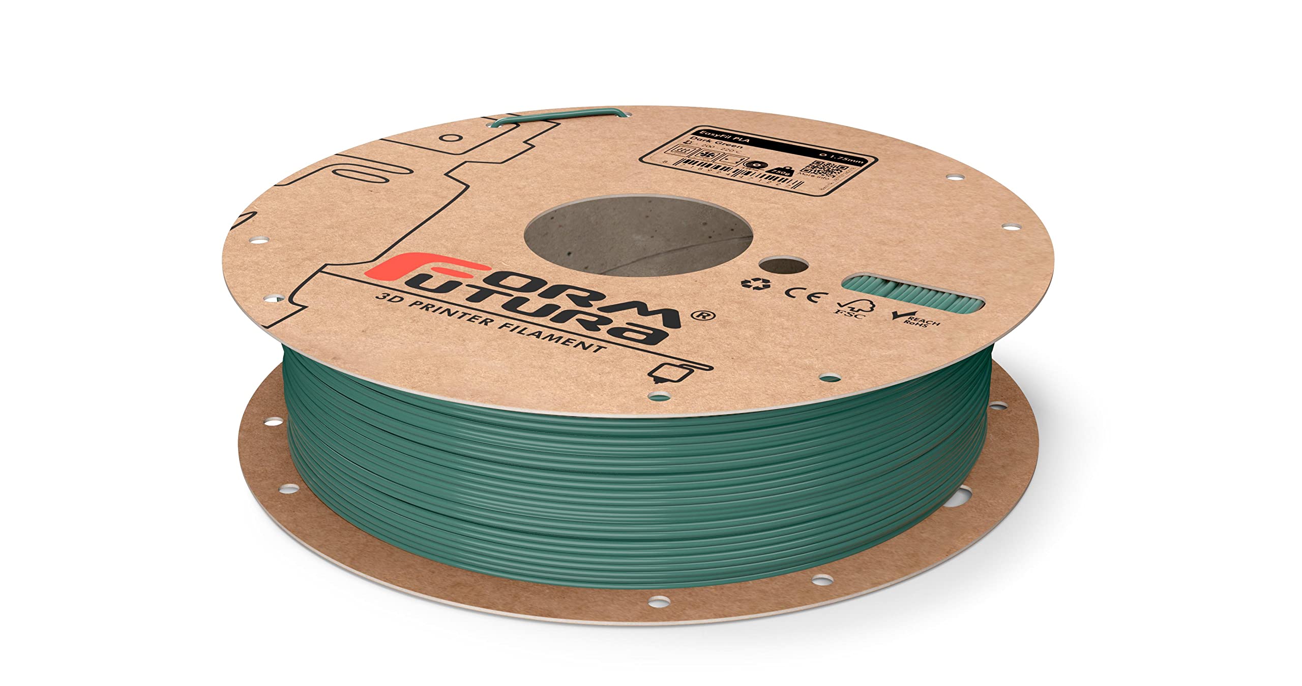 Premium PLA Filament 1.75mm - Dark Green 3D Printer Filament (750g) for Smooth Printing | Ideal for DIY Projects, Prototyping & Home Decor