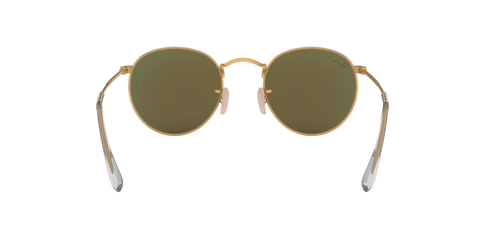 Ray-Ban RB3447 Round Metal Sunglasses for Men & Women - Classic Polarized Aviator Style for Driving, Travel & Outdoor Activities