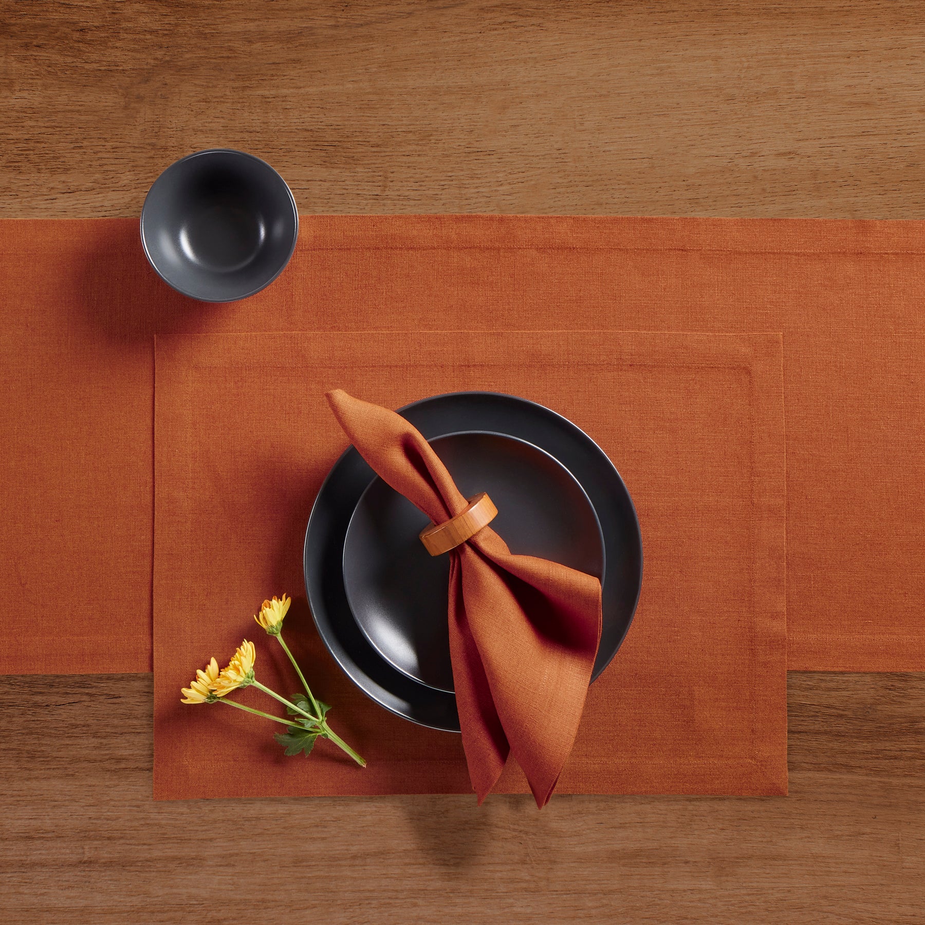 Premium Diana Medium Weight Placemats Set of 4 - Elegant Table Setting for Dining Room, Kitchen & Holiday Decor - Washable & Durable Place Mats for Everyday Use