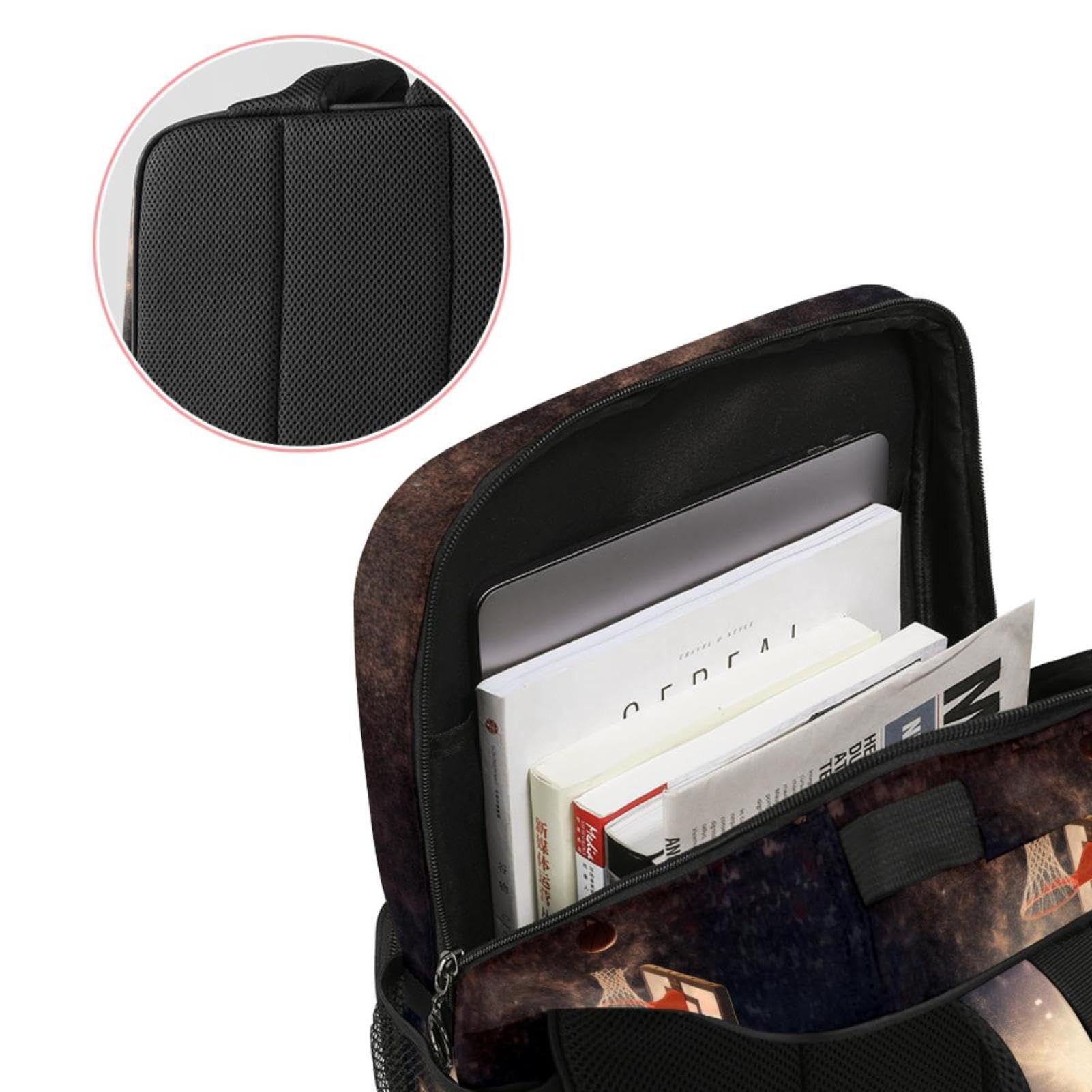 Best Travel Backpack for Men & Women - Durable Basketball Backpack with Hoop - Perfect for Gym, School, and Outdoor Adventures