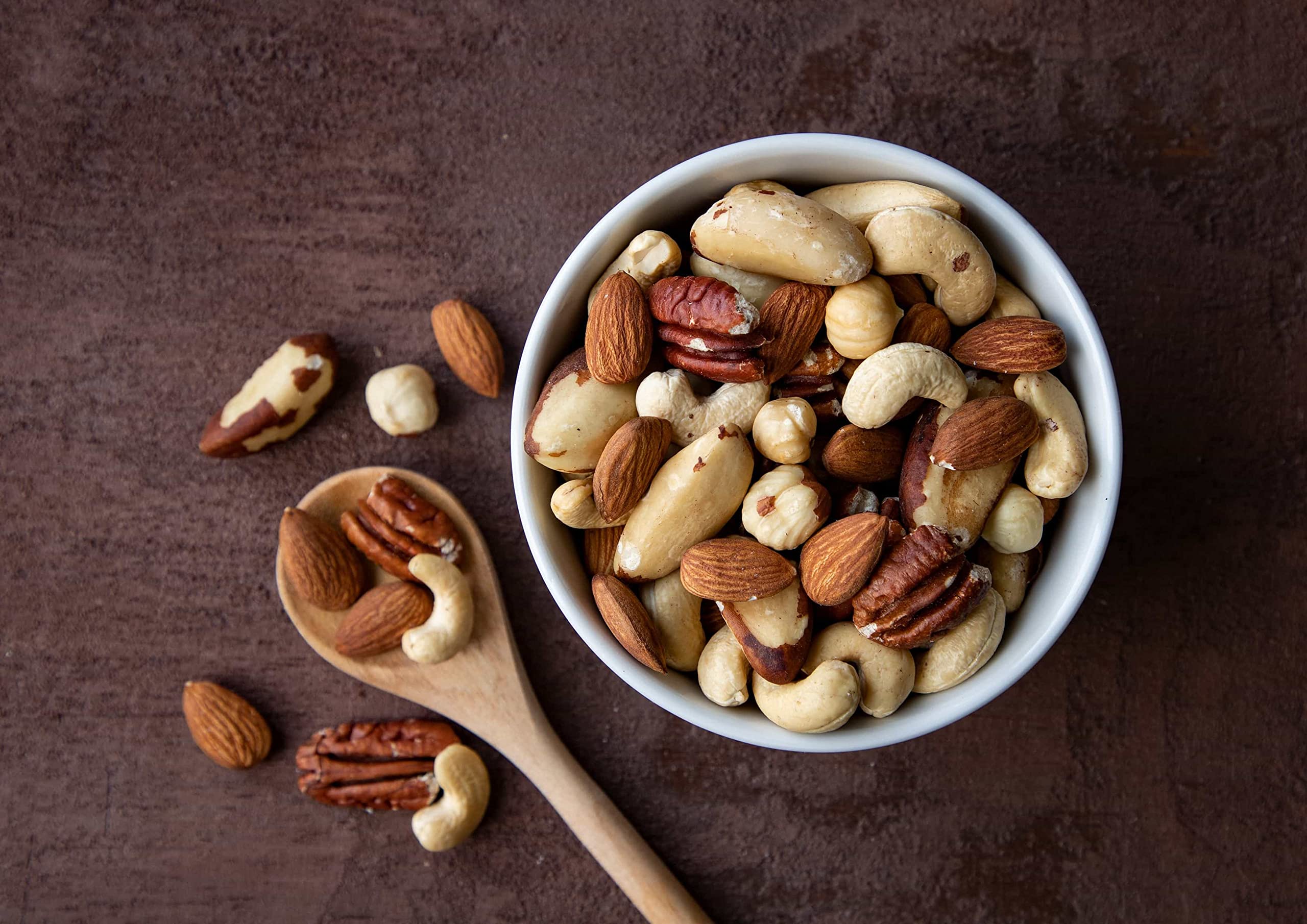 Food to Live Organic Deluxe Unsalted Nuts Mix, 8 Pounds – Premium Blend of Dry Roasted Organic Raw Pecans, Cashews, Hazelnuts, Almonds, and Brazil Nuts | Non-GMO, Oven Roasted, No Oil Added, Kosher, Vegan Certified | Perfect for Snacking, Baking, and Healthy Recipes
