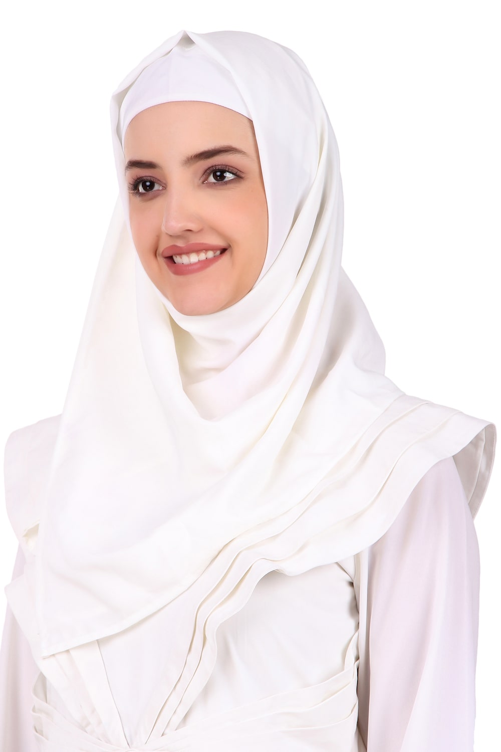 Elegant Designer Royal Look White Abaya for Women - Modest Islamic Dress for Prayer, Wedding & Special Occasions