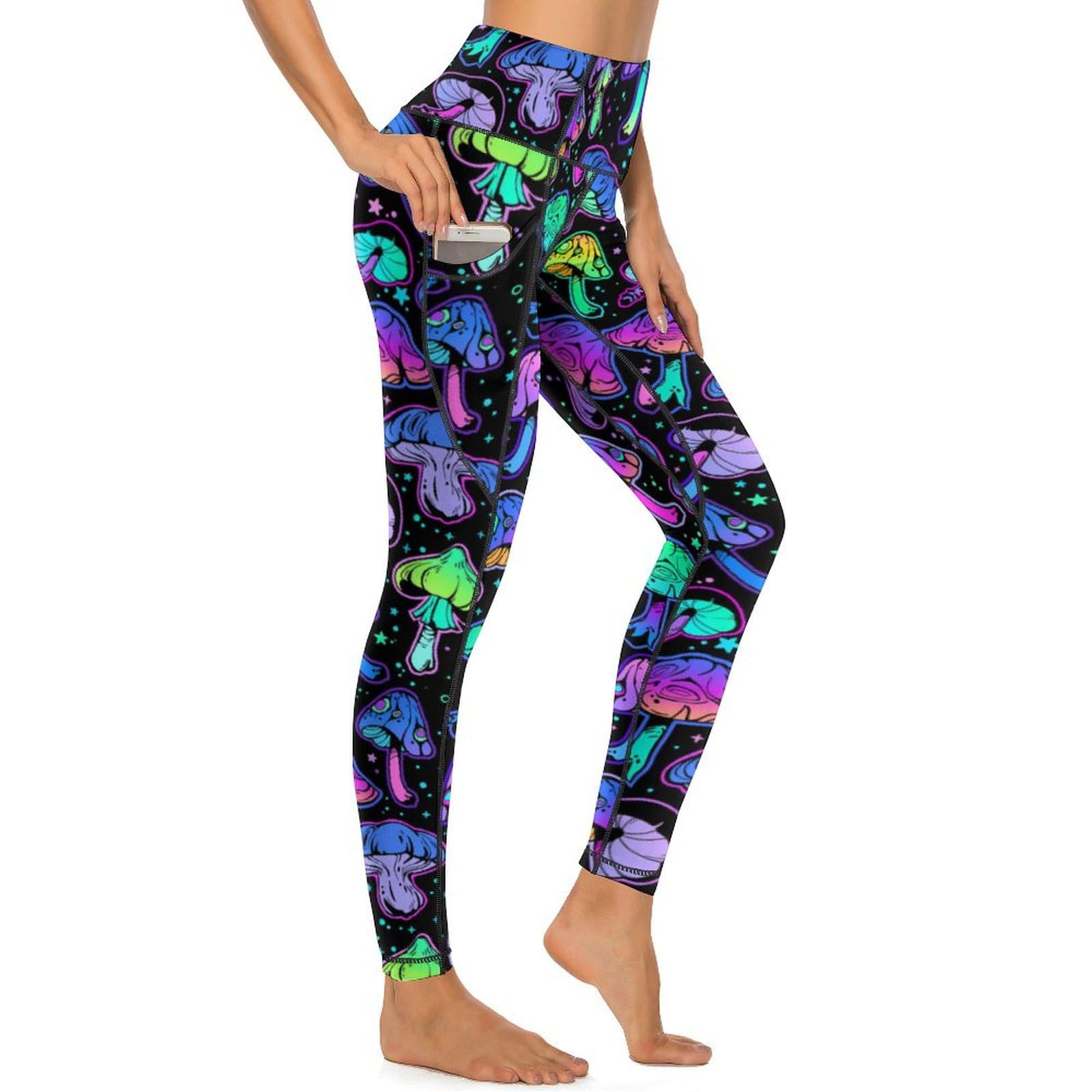 High Waisted Yoga Pants for Women with Pockets - Moisture Wicking Workout Leggings for Running, Exercise & Gym - Plus Size XL - Perfect for Yoga, Pilates & Active Lifestyle