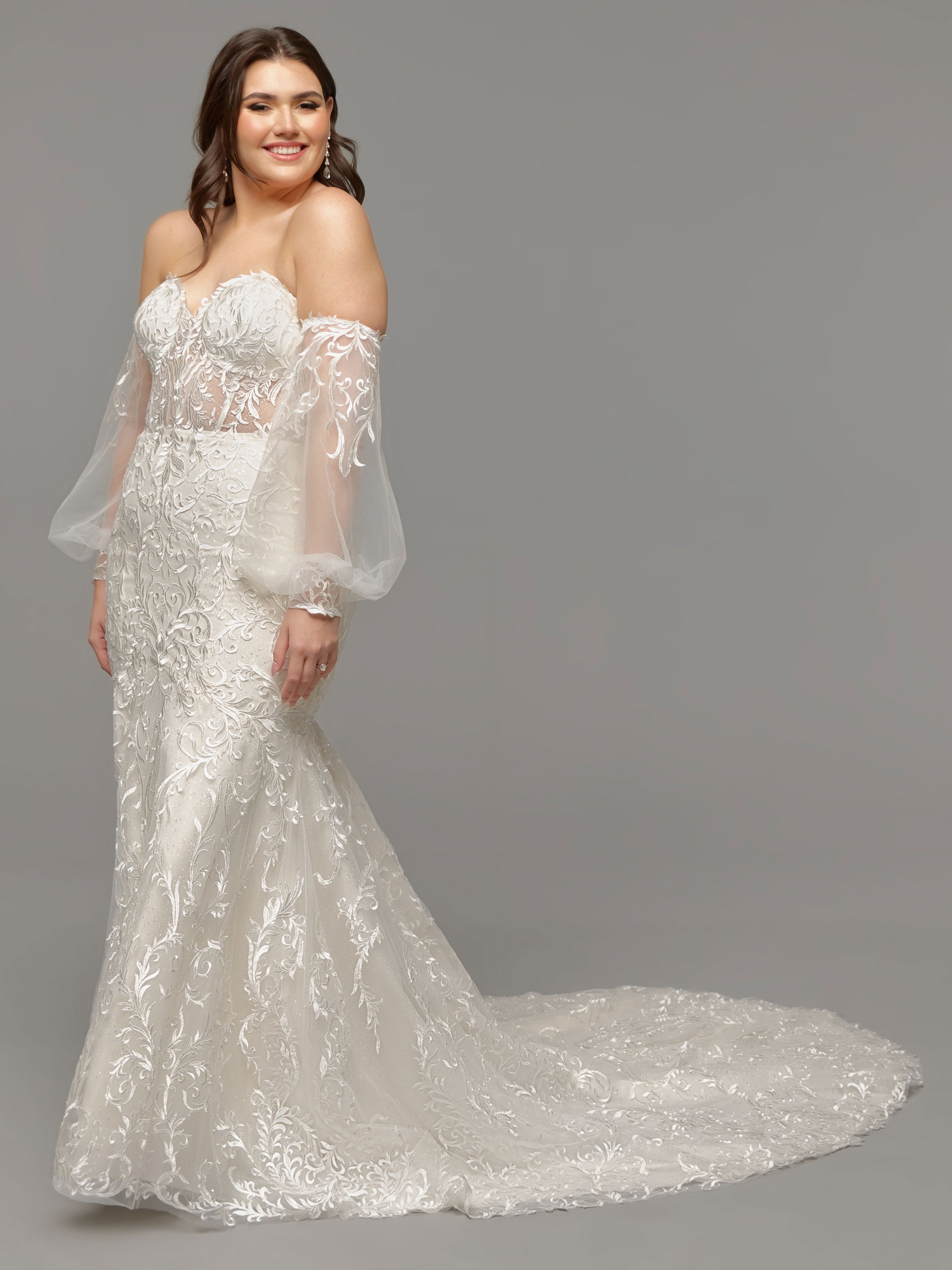 Kalea Wedding Dress – Elegant Lace Bridal Gown for Try at Home | Perfect for Beach, Church & Outdoor Weddings